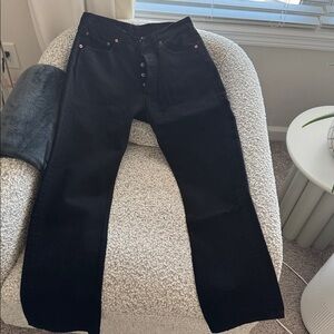 Vintage Levi’s 501 Jeans – Black – 33x30 (Button Fly) unisex